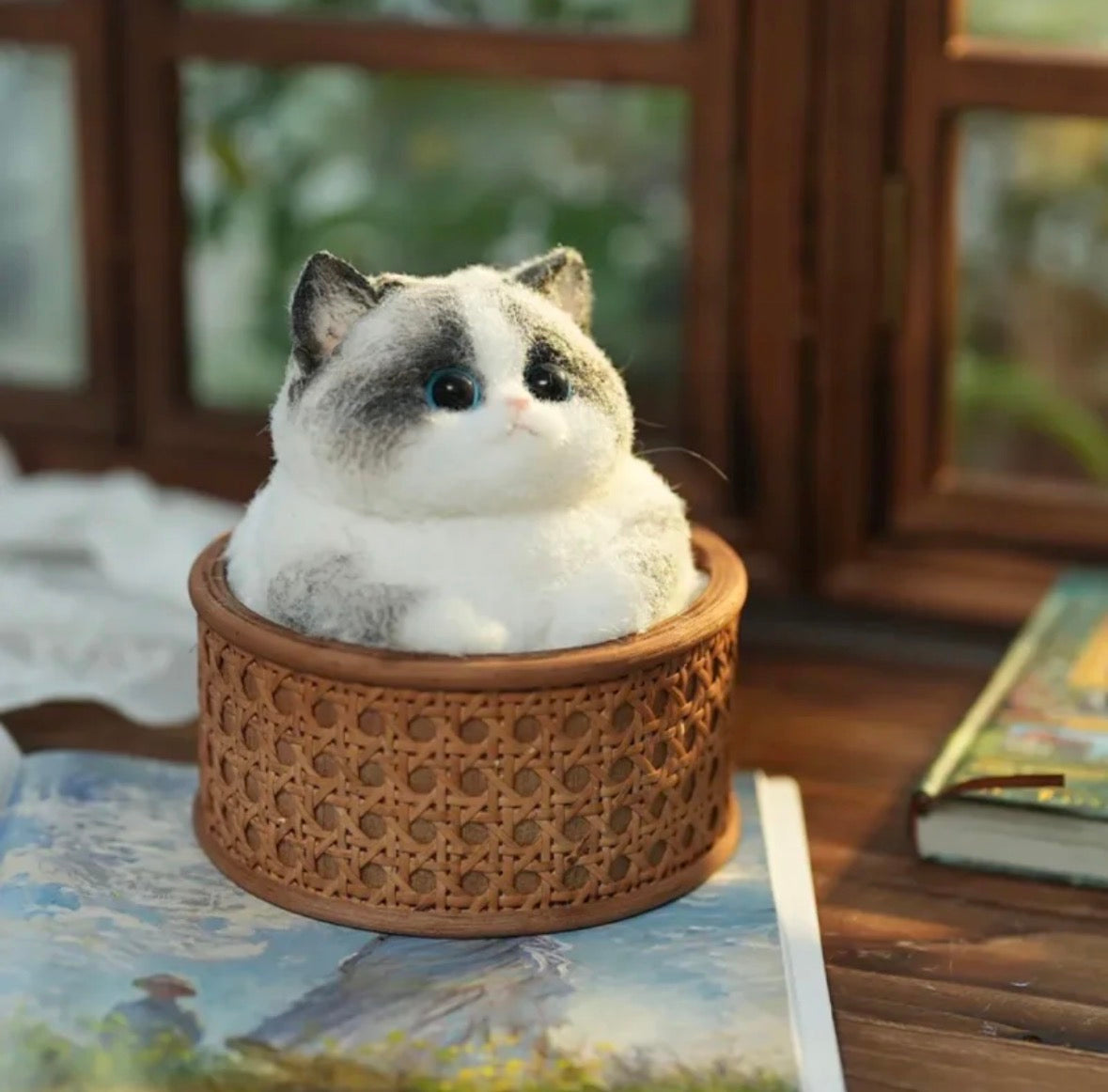 🤍🐾 Gros Chat Blanc & Gris  – La Fabrique de ZOÉ