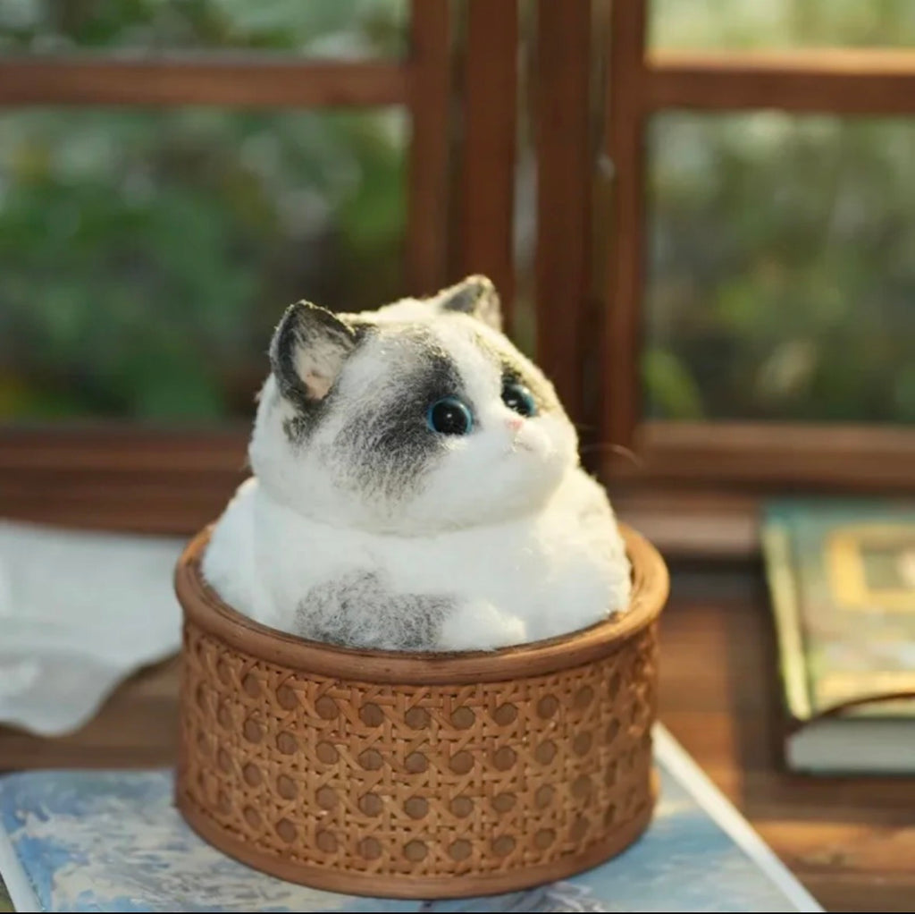 🤍🐾 Gros Chat Blanc & Gris  – La Fabrique de ZOÉ