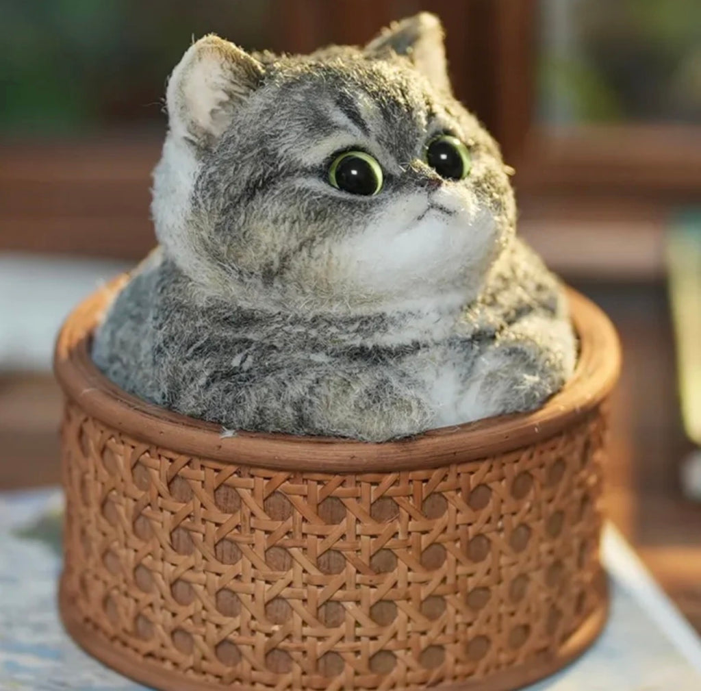 🩶 Chat Tigré Gris & Blanc “Patapouf” – La Fabrique de ZOÉ