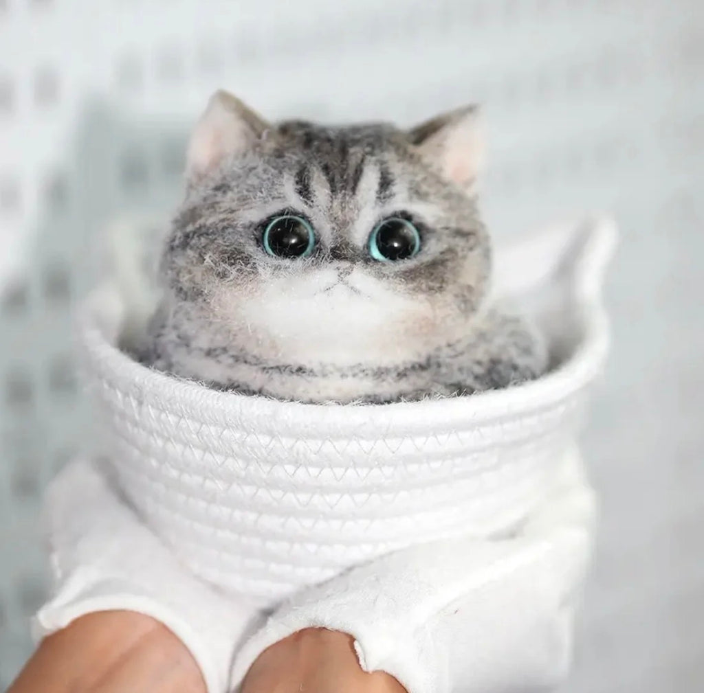 🐱✨ Miaou Tigré Blanc‑Brun - La Fabrique de ZOÉ