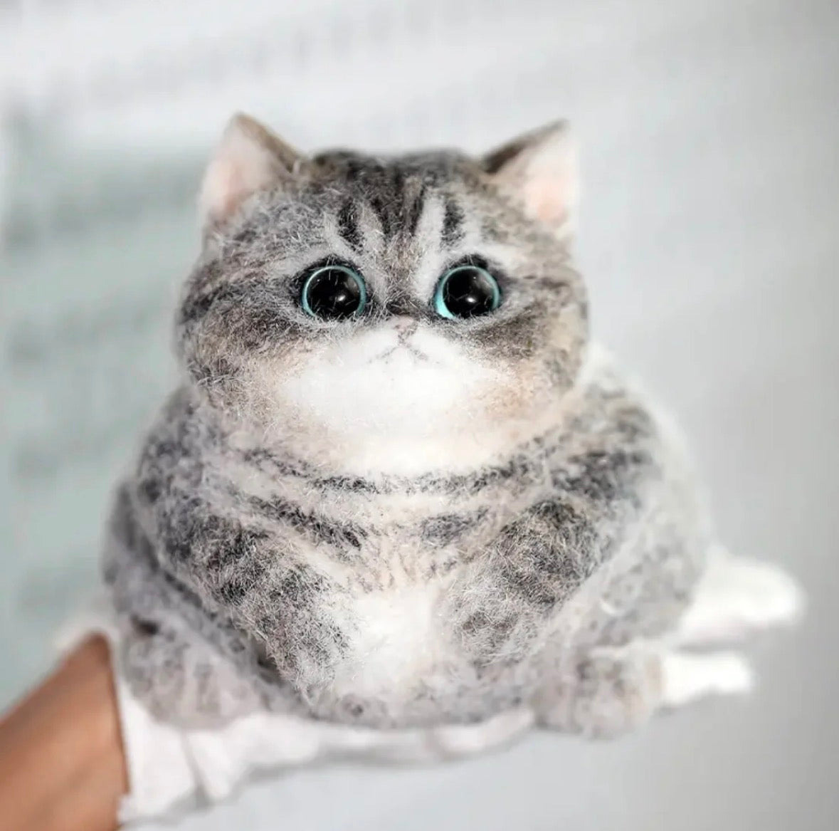 🐱✨ Miaou Tigré Blanc‑Brun - La Fabrique de ZOÉ