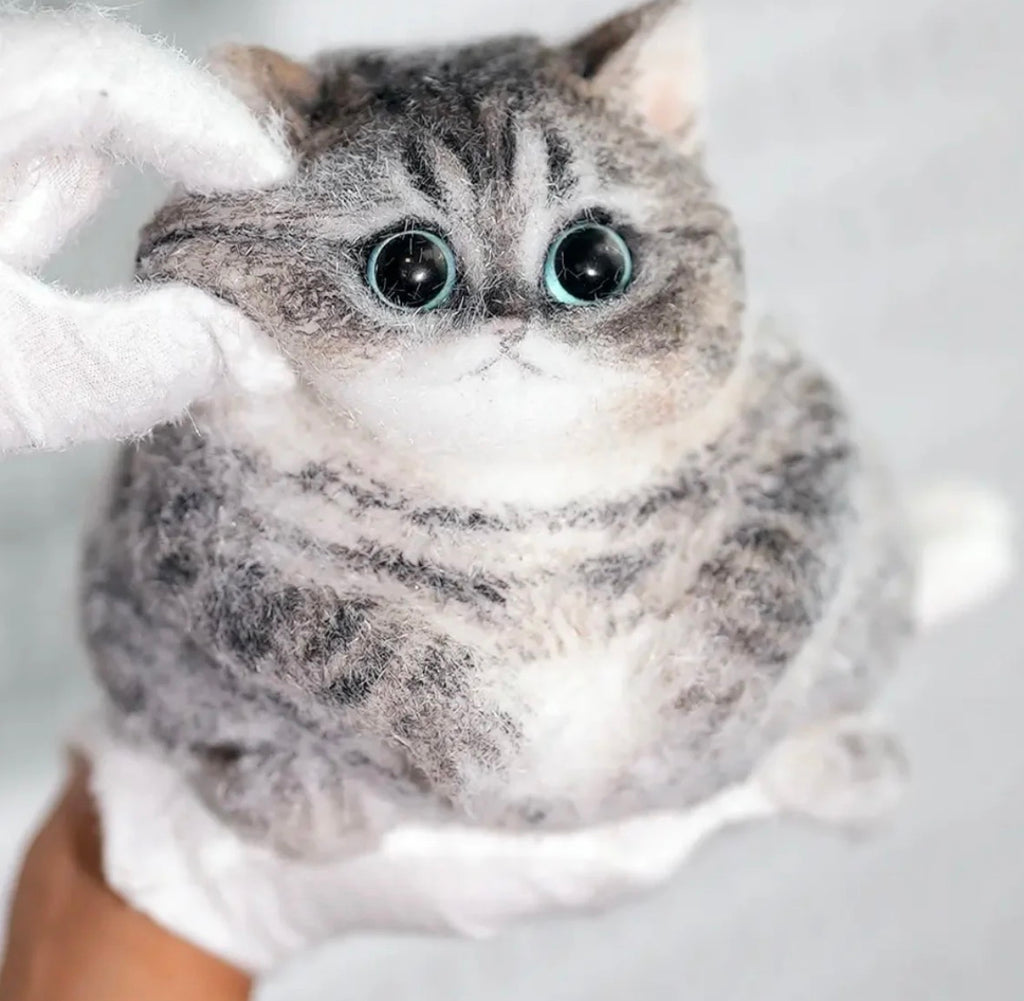 🐱✨ Miaou Tigré Blanc‑Brun - La Fabrique de ZOÉ